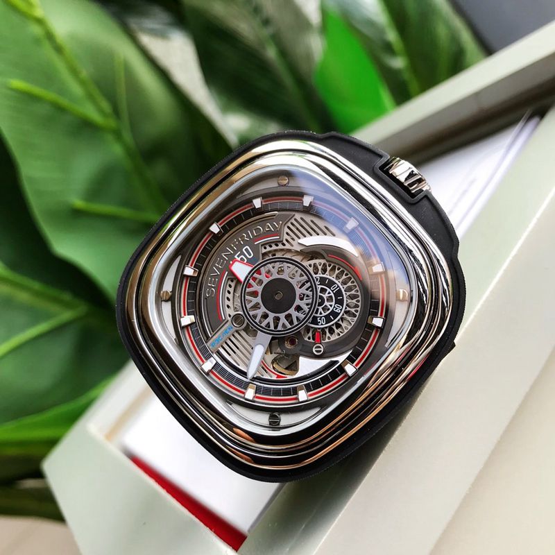 sevenday display fivesevenFRIDAY P3C/01 watch watch front view