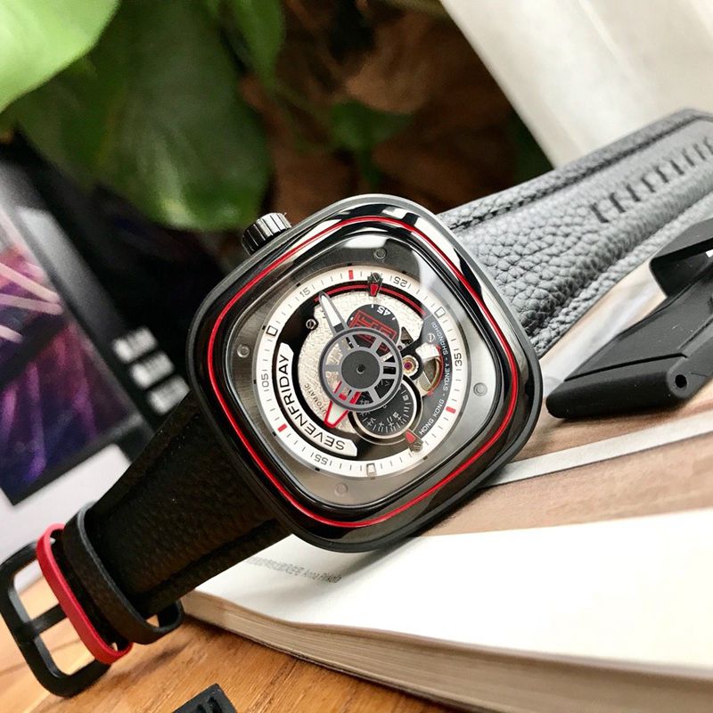 Sevenday display five watch new sevenfridayP1B/10 joint model front view