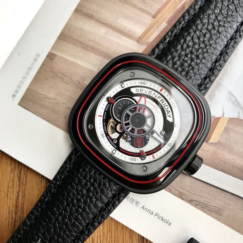 Sevenday display five watch new sevenfridayP1B/10 joint model front view