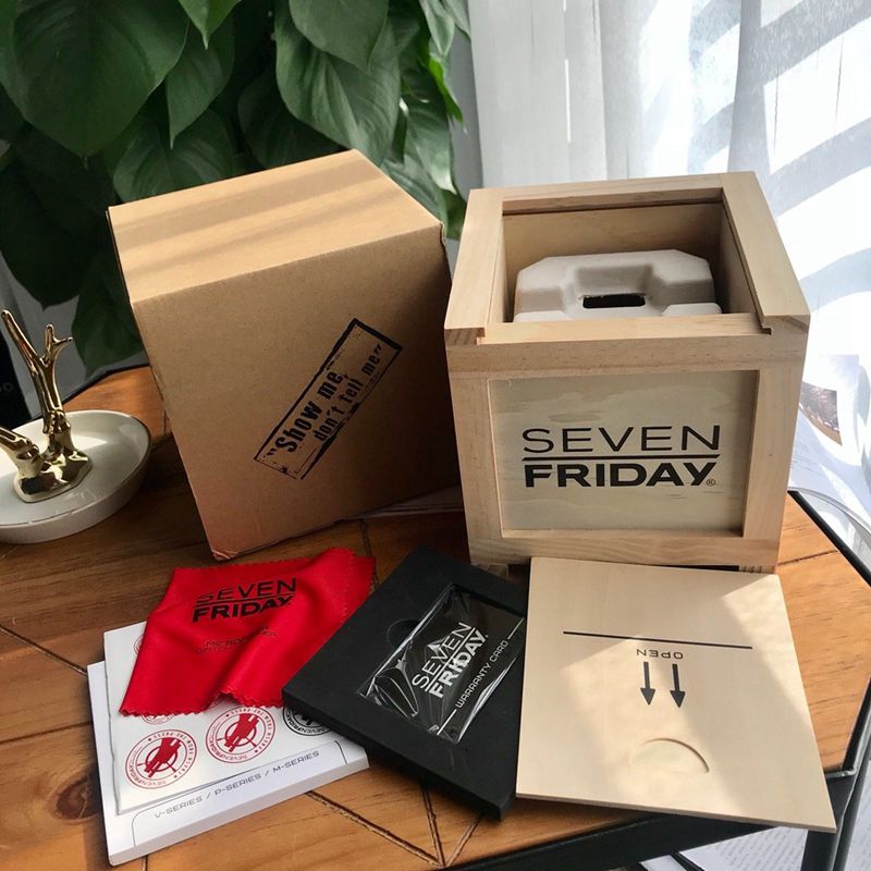 Sevenday display five watch Sevenfriday automatic movementmen's watch packaging picture