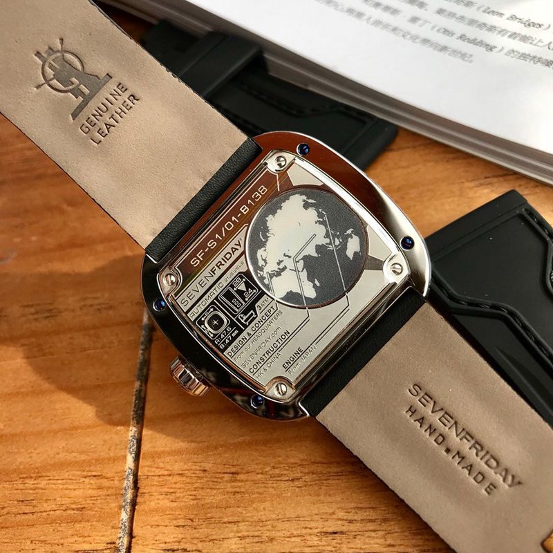Seven day display five watch SEVENFIRDAYS1/01 full automatic movement watch back cover picture