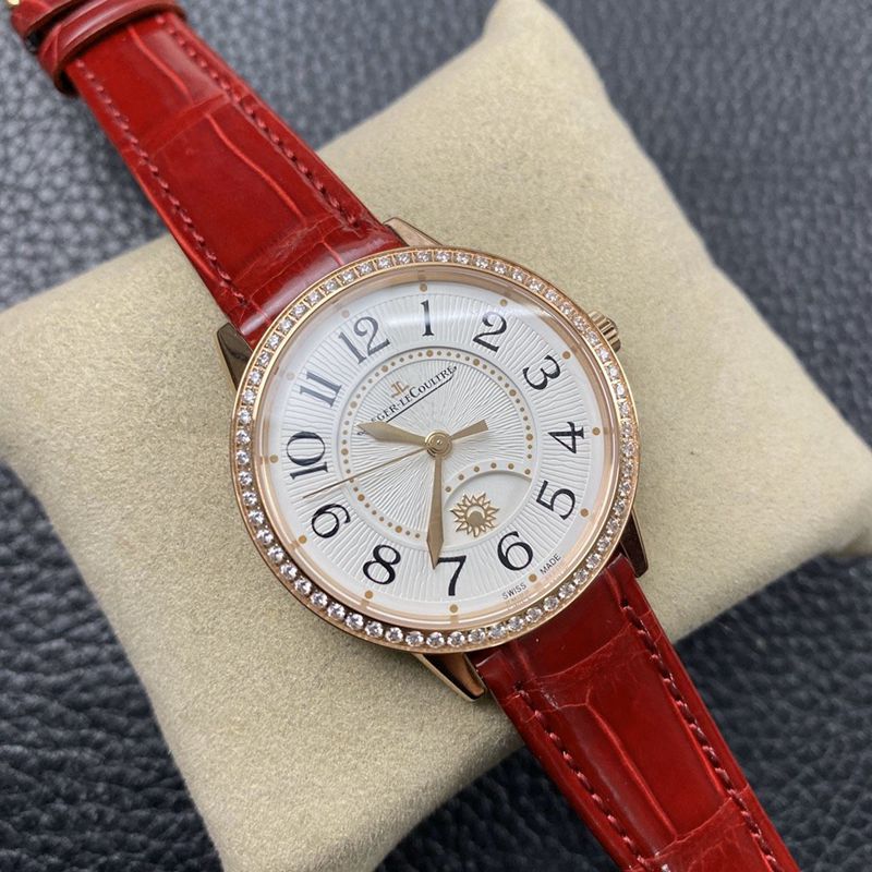 Jaeger-LeCoultrereplica watch dating series women's rose gold watch front view