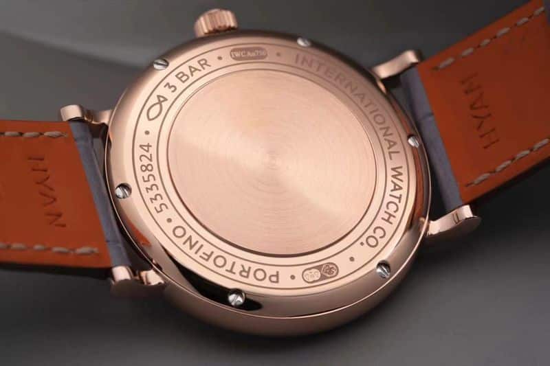IWCreplica watch masterpiece, women's model Portofino, extremely elegant top-tierladies' watch back cover