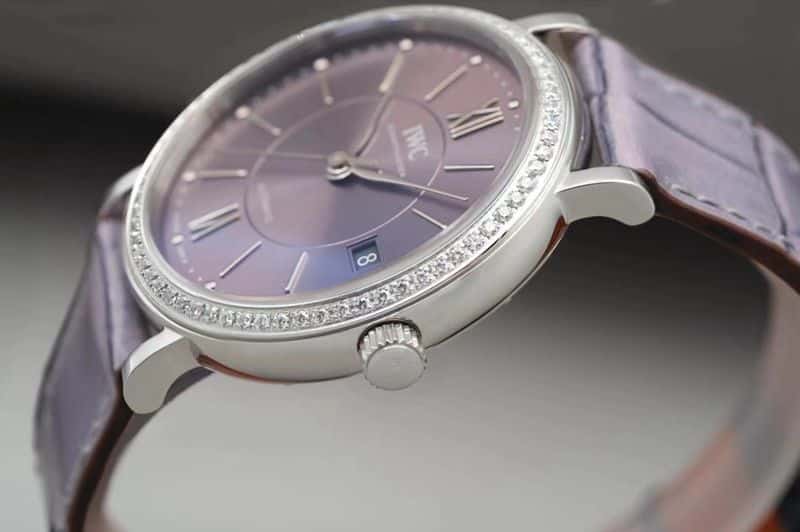 IWC women's Portofino watch top-tierladies' watch side view