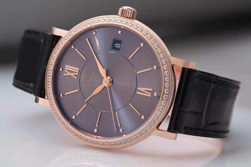 IWC women's watch Portofino extremely elegant top-tierladies' watch front view