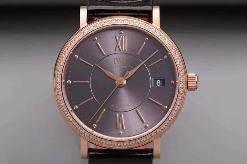 IWC women's watch Portofino extremely elegant top-tierladies' watch front view