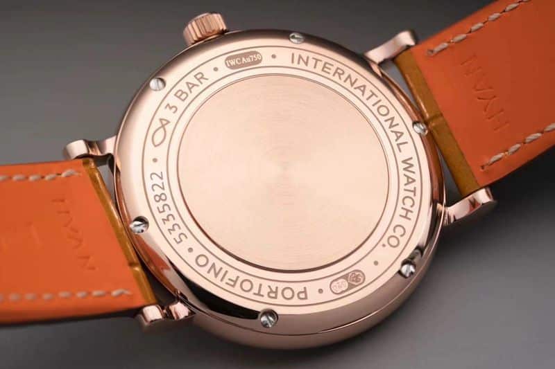 IWC women's watch Portofino top-tierladies' watch back cover picture