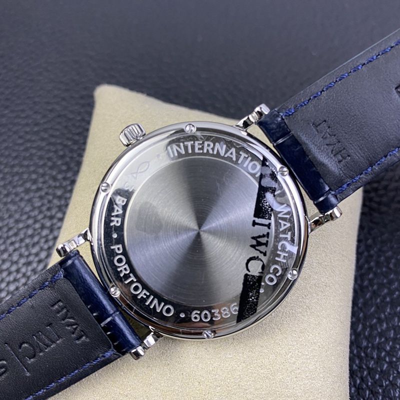 IWC watch Portofino series moon phase automatic watch back cover picture