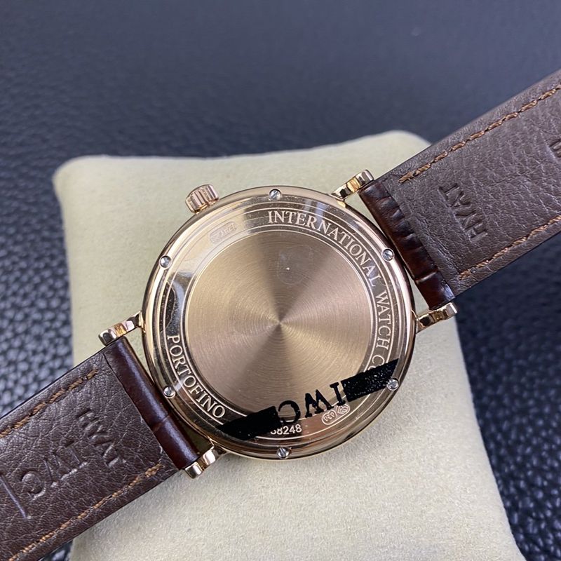 IWC watch Portofino series moon phase automatic watch back cover picture