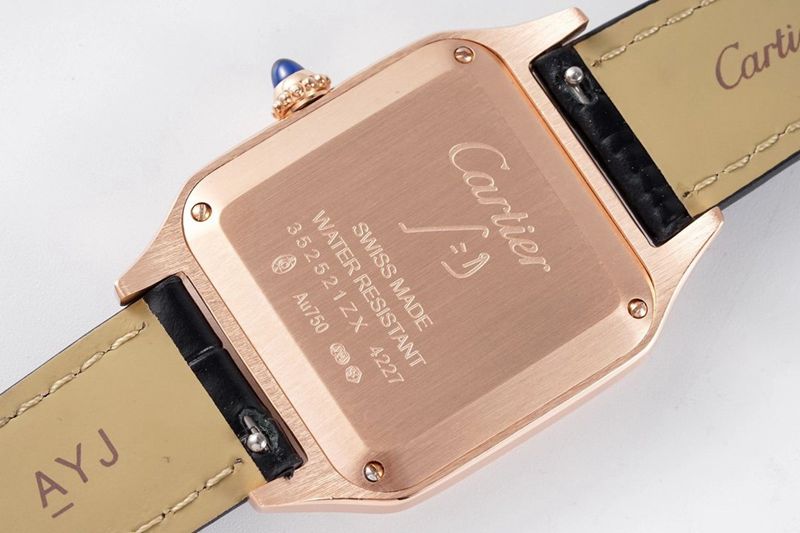 Cartier watch Cartier Santos SANTOS-DUMONT series WSSA0022 couple watch back cover picture
