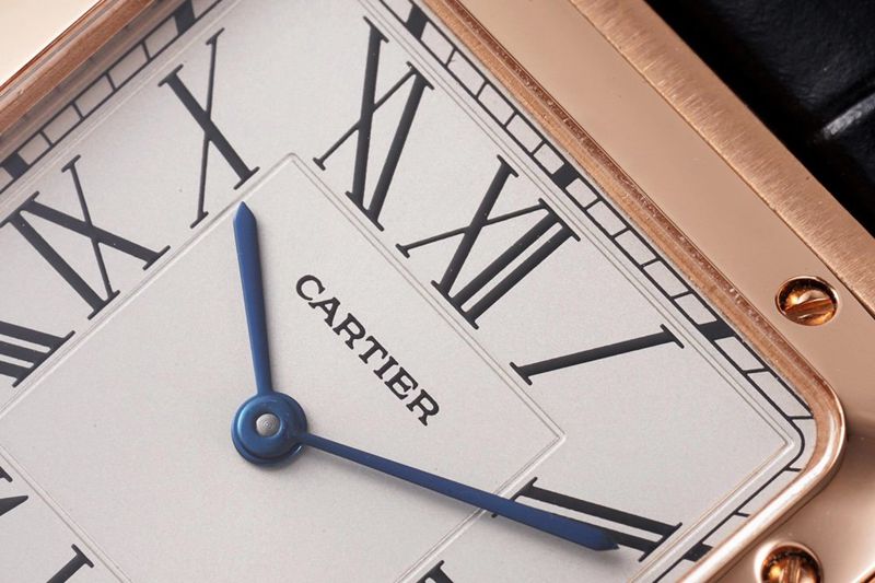 Cartier watch Cartier Santos SANTOS-DUMONT series WSSA0022 couple watch detail shots