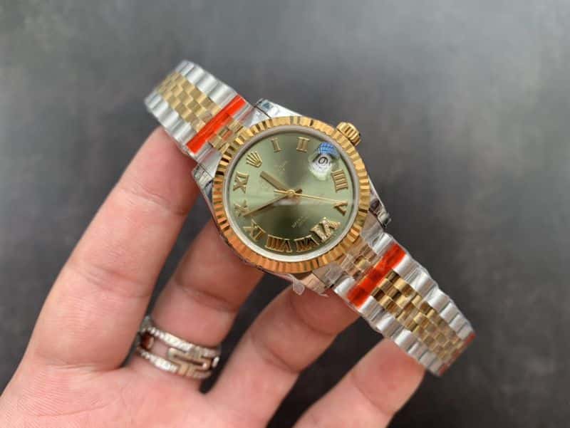 Rolex high-quality watch Datejust 31mm full automatic movement gold women's front view