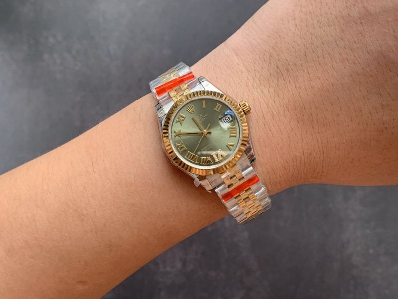 Rolex high-quality watch Datejust 31mm full automatic movement gold women's front view