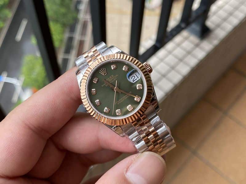Rolex high-quality watch women's log watch front view