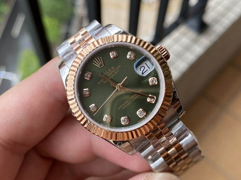 Rolex high-quality watch women's log watch front view