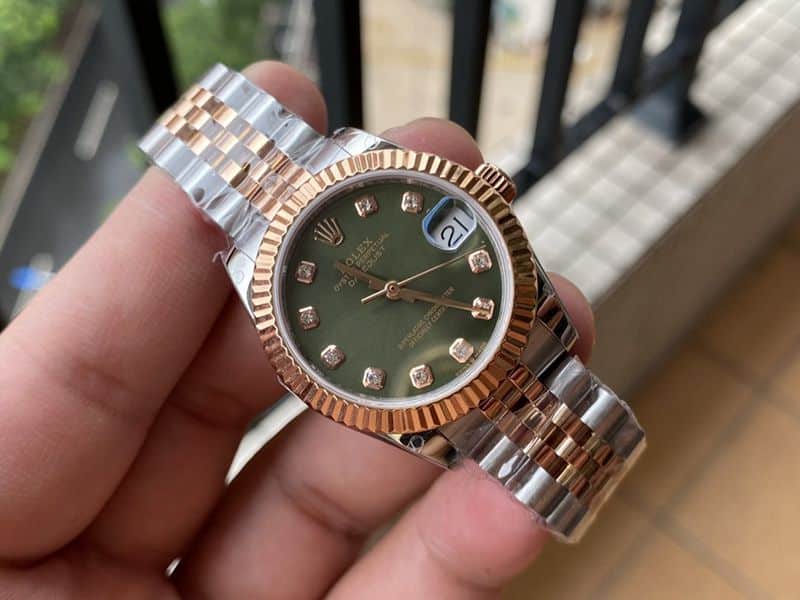 Rolex high-quality watch women's log watch front view