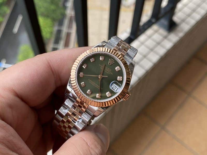 Rolex high-quality watch women's log watch front view
