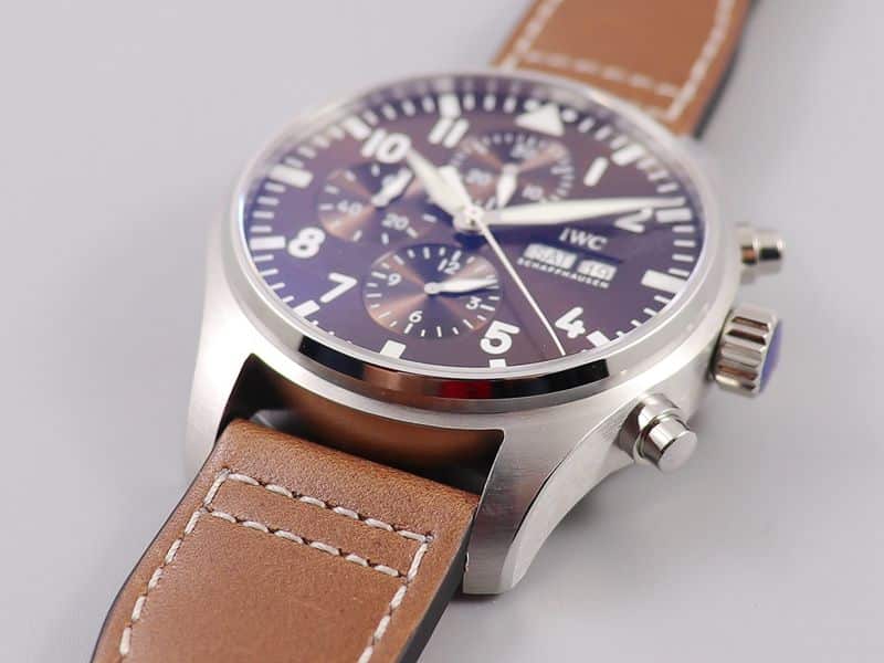 IWC watch IWC3777 pilot chronograph series watch front view