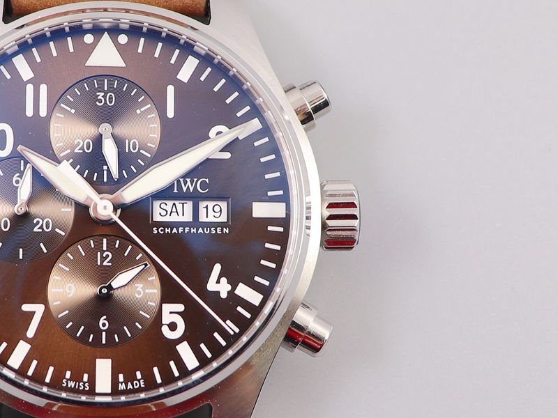 IWC watch IWC3777 pilot chronograph series watch detail shots