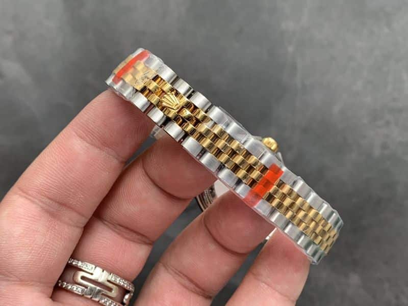 Rolexreplica watch gold Datejust 28mm women's watch clasp picture