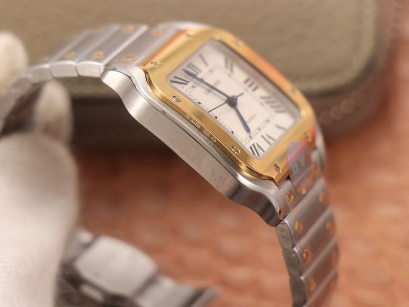 Cartier high-quality watches new Santos watch side view