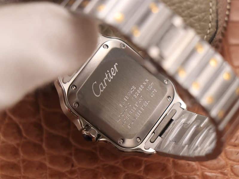 Cartier high-quality watches new Santos watch back cover figure