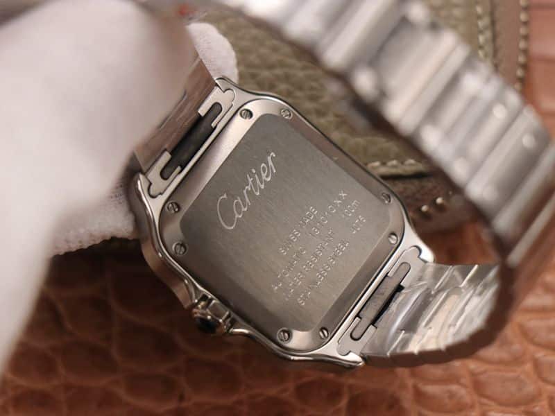 Cartier high-quality watches new Santos watch back cover figure
