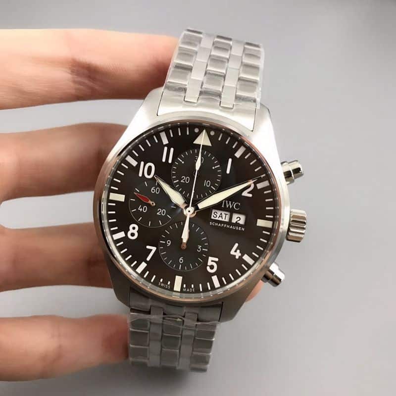 IWC watch Spitfire 43MM watch front view