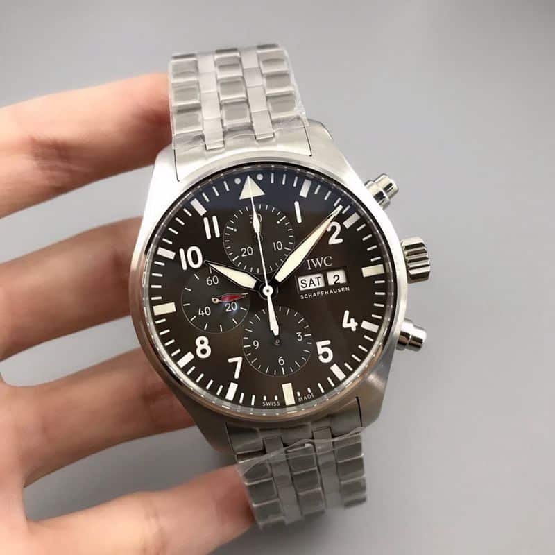 IWC watch Spitfire 43MM watch front view