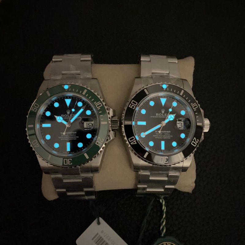VS Factory2020 new Rolexreplica watch Starbucks Submariner41 diameter 72 hours power lume chart