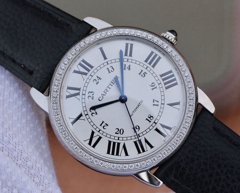 Cartier fine imitation watches London SOLO medium WSRN0021 watch front view
