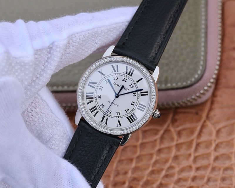 Cartier fine imitation watches London SOLO medium WSRN0021 watch front view