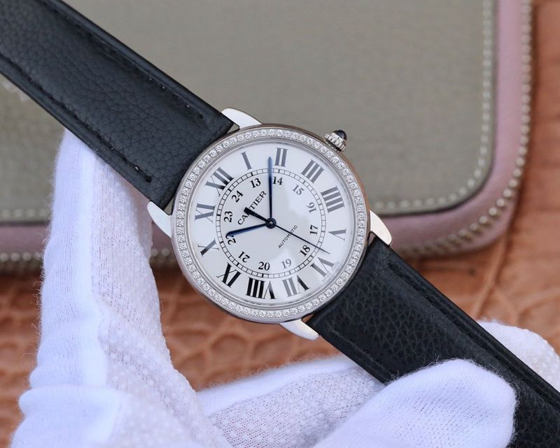 Cartier fine imitation watches London SOLO medium WSRN0021 watch front view