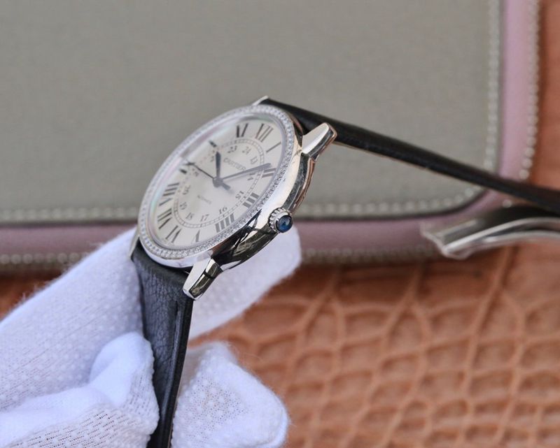 Cartier fine imitation watches London SOLO medium WSRN0021 watch side view