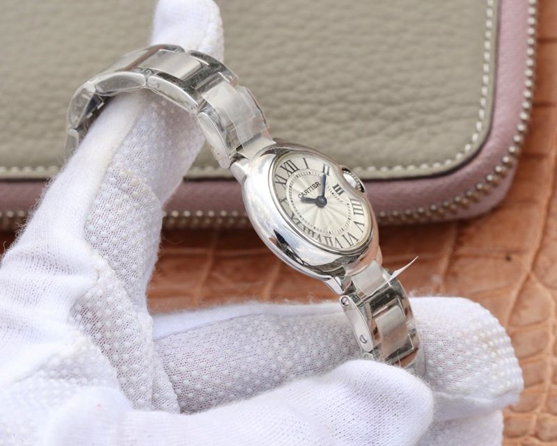 Cartier high collectible watches blue balloon small watch side view