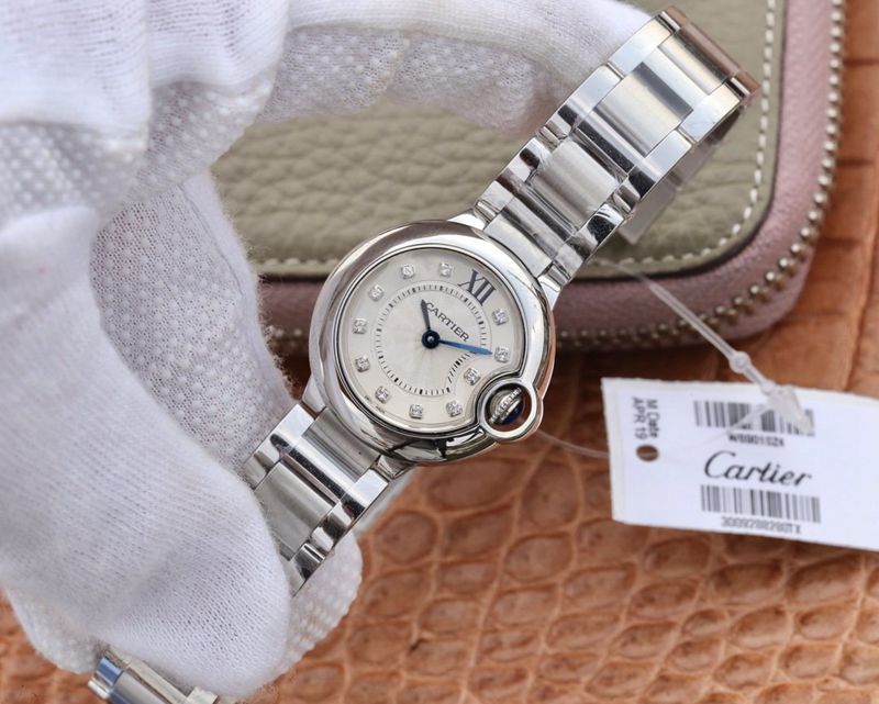 Cartier high-quality watch small blue balloon watch front view