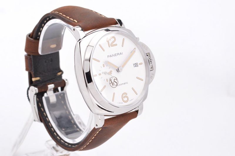 Paneraireplica Watch Lumino Dürr PAM1046 Classic Sandwich Beige Dial Watch Front View
