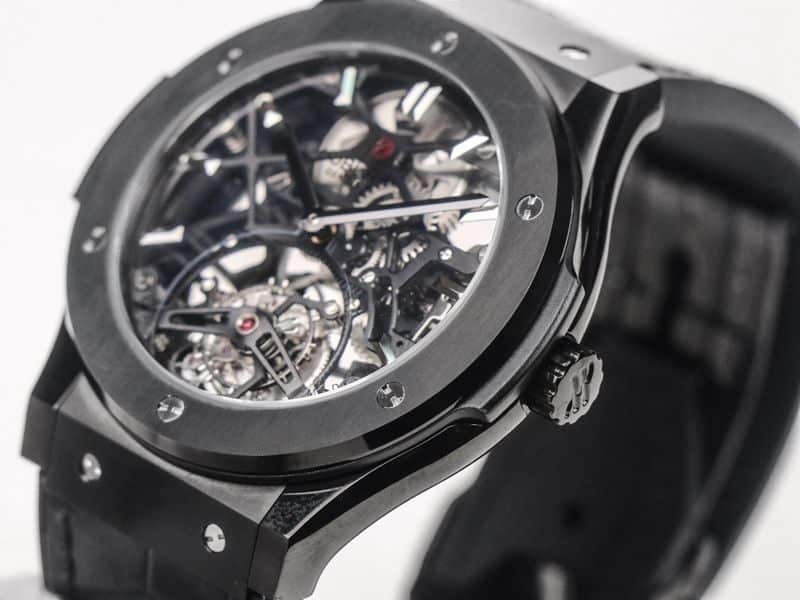 Hublot high-quality watch (Hublot) Classic Fusion (CLASSIC FUSION) series tourbillon watch side view