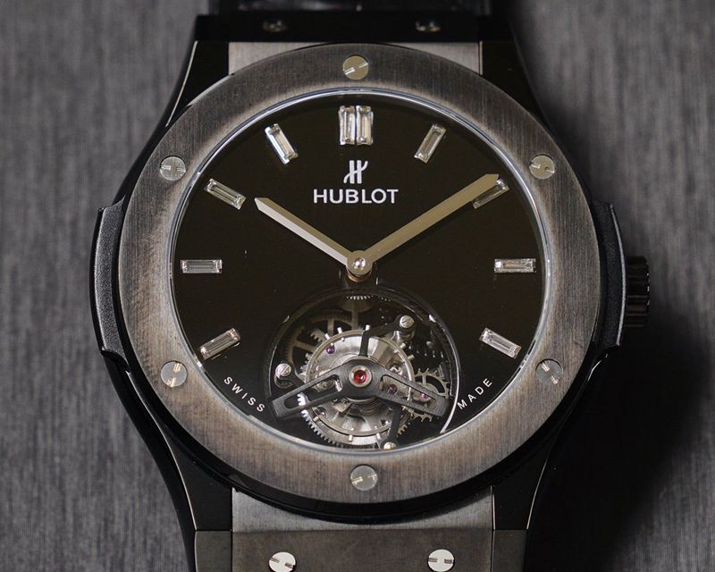 Hublotsuper watch (Hublot) classic fusion series tourbillon watch front view