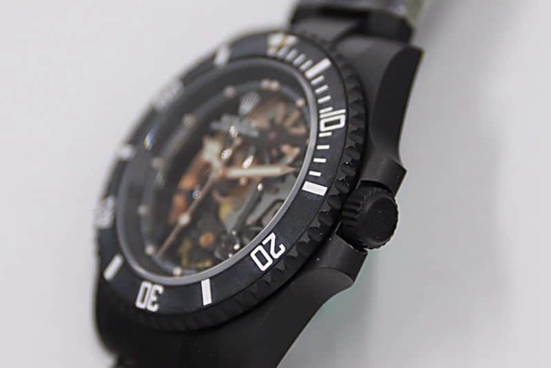 Rolexreplica watch SUBSubmariner back diamond customized version watch side view