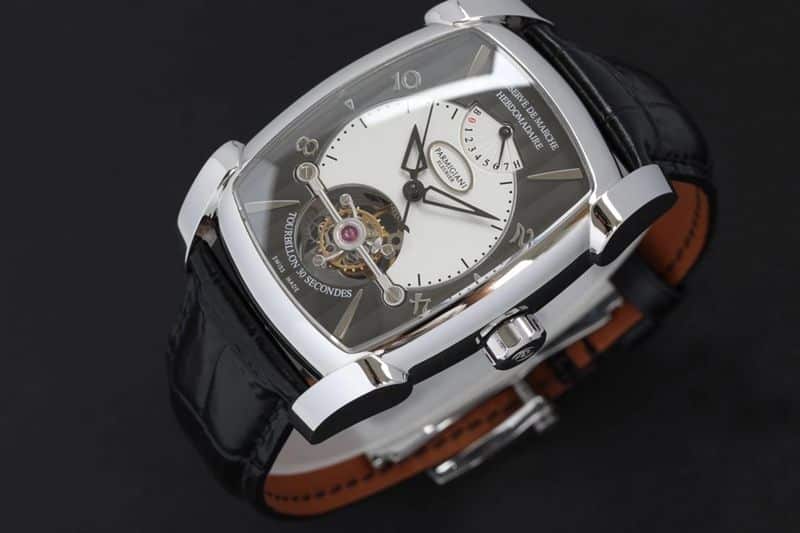 Parmigiani Fleurier watch tourbillonmovement watch front view