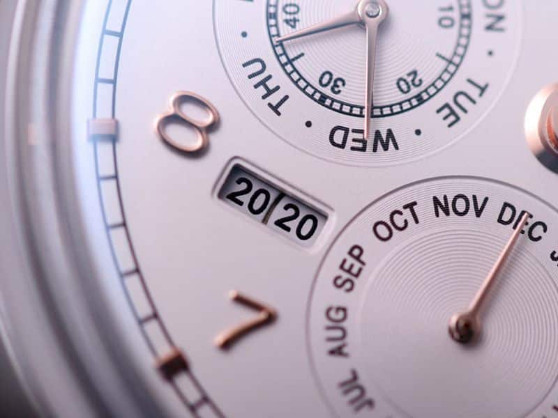 IWC watch Portuguese series true perpetual calendar complication watch detail shots