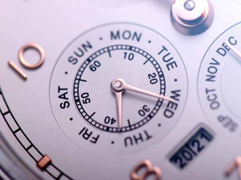 IWC watch Portuguese series true perpetual calendar complication watch detail shots