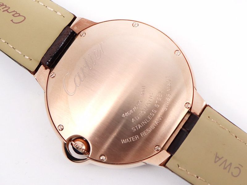 Cartier Watch, Cartier Blue Balloon Square Diamond Full Diamond Watch Caseback Image