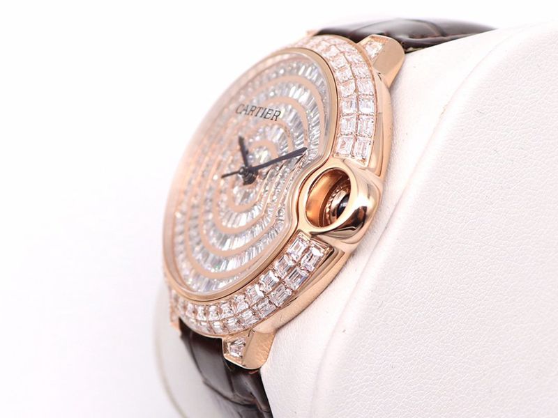 Cartier Watch Cartier Blue Balloon Square Diamond Full Star Watch Side View