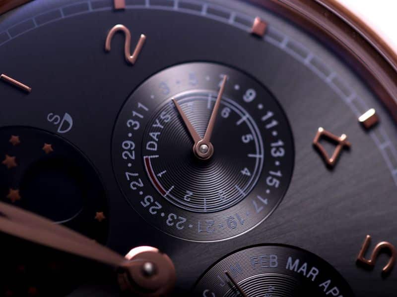 IWC high-quality watch Portuguese series true perpetual calendar complex function watch detail shots
