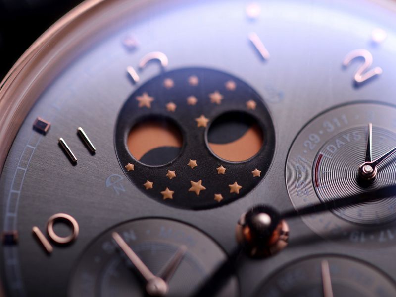 IWC high-quality watch Portuguese series true perpetual calendar complex function watch detail shots