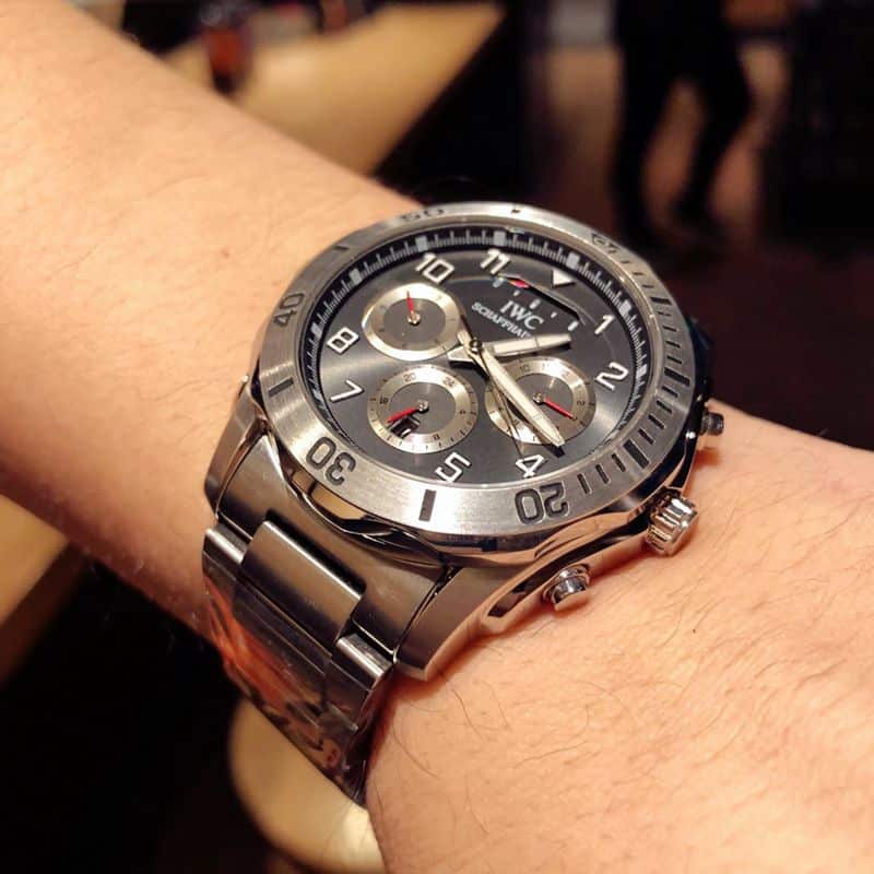 IWC watch IWC Sun Moon Star Air Force One special forces watch front view