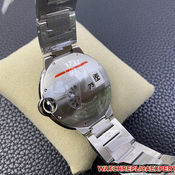 2020 new watch Cartier Blue Balloon V6 factory (V8 upgraded version) official warranty card manual warranty steel bracelet model back cover picture