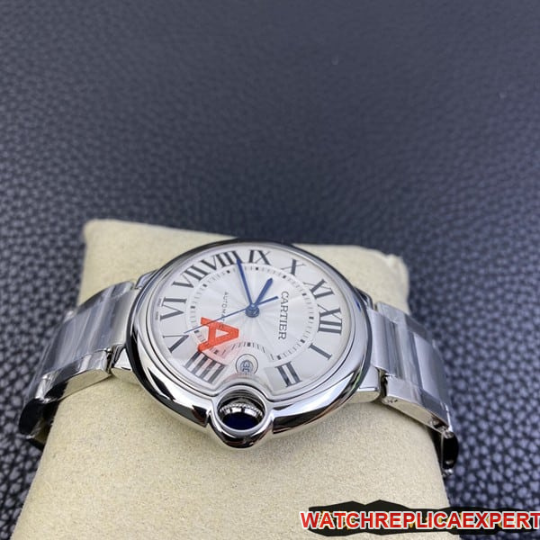 2020 new watch Cartier Blue Balloon V6 factory (V8 upgraded version) official warranty card manual warranty steel bracelet model side view